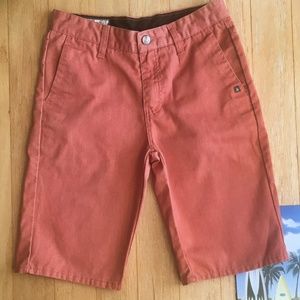 Volcom Boys Shorts Rust